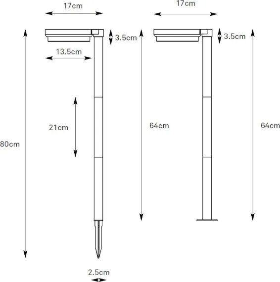 Markslöjd 108953 - Lampă solară LED reglabilă FRAME LED/2W/3,7V 4000 mAh IP44
