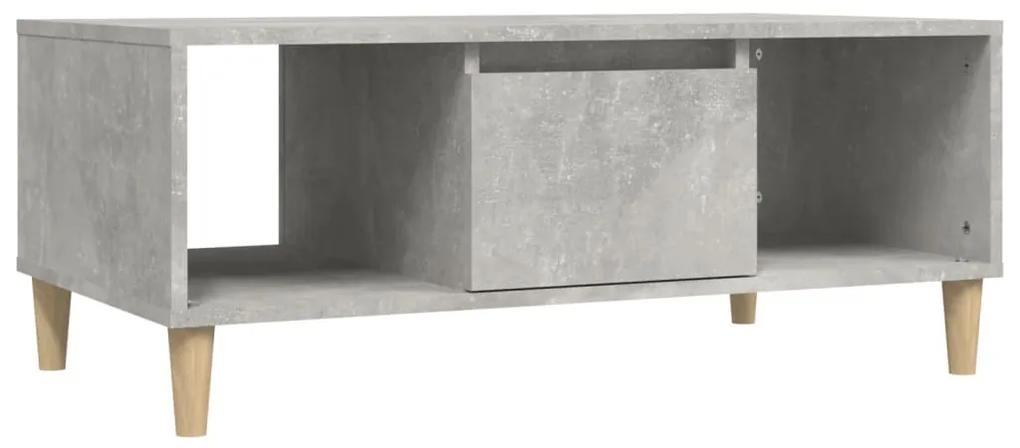 821064 vidaXL Măsuță de cafea, gri beton, 90x50x36,5 cm, lemn prelucrat
