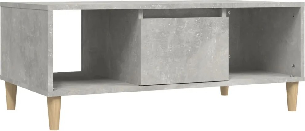 vidaXL Măsuță de cafea, gri beton, 90x50x36,5 cm, lemn prelucrat