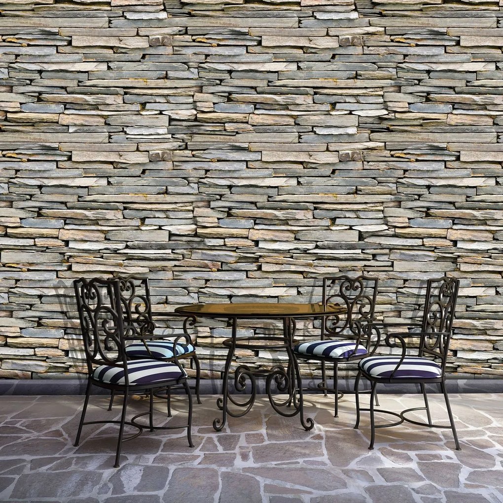 Fototapet - Perete din piatră si cărămizi (152,5x104 cm)