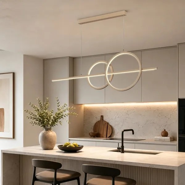 BRILAGI - Lustru LED reglabil pe cablu SIGNATURE LED/53W/230V 120 cm bej + telecomandă