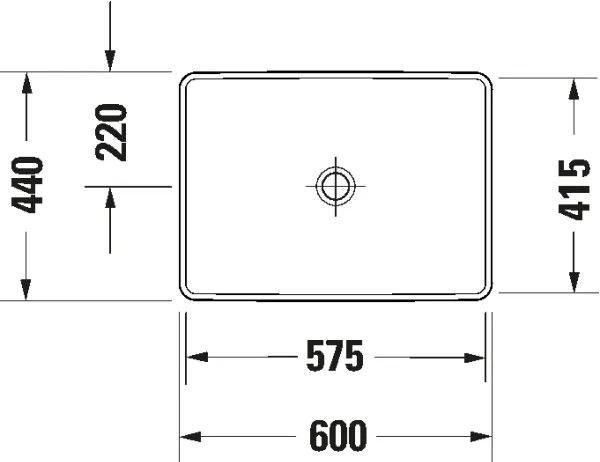 Duravit 358600079 - Lavoar încastrat D-NEO 60x44 cm ceramică/alb lucios