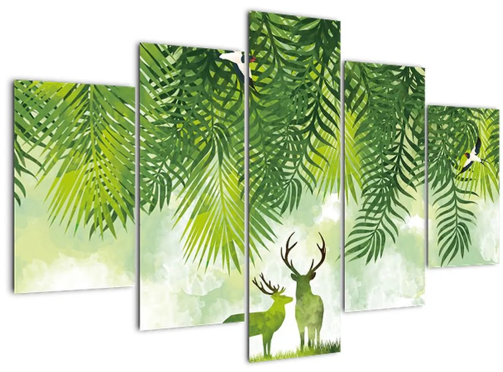 Tablou - Ceb în pădure (150x105 cm)