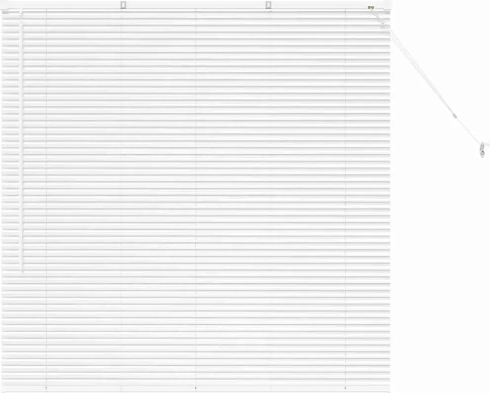 vidaXL Jaluzele venetiene Manual Alb 130 x 125 cm Aluminiu