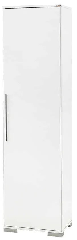 Dulap multifunctional Adore Diamond, 8 rafturi , Usa reversibila, Alb 50 x 187 x 35  Cm