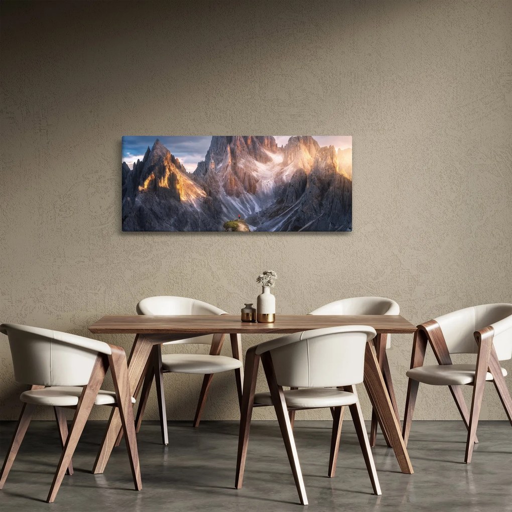 Tablou - Panoramă de munte (120x50 cm)