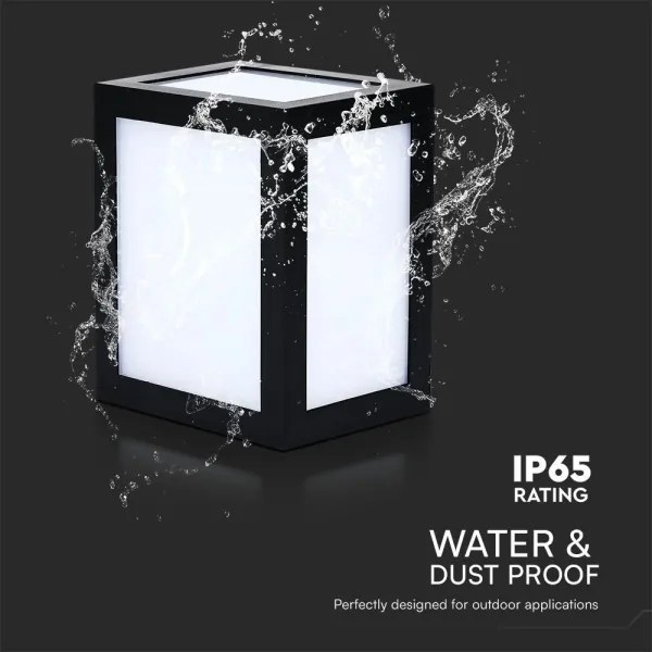 Aplică de perete pentru exterior cu LED/12W/230V 3000K IP65 neagră