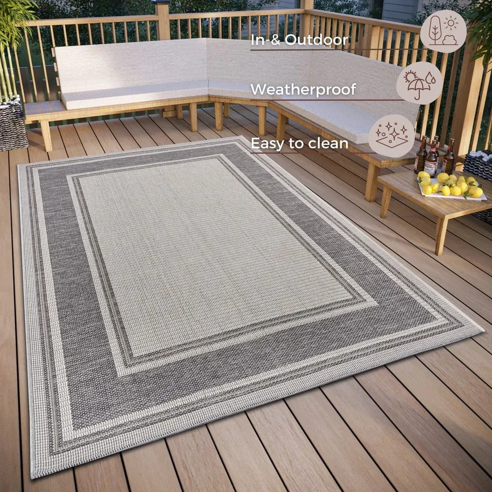Covor de exterior gri 155x235 cm Clyde Cast – Hanse Home
