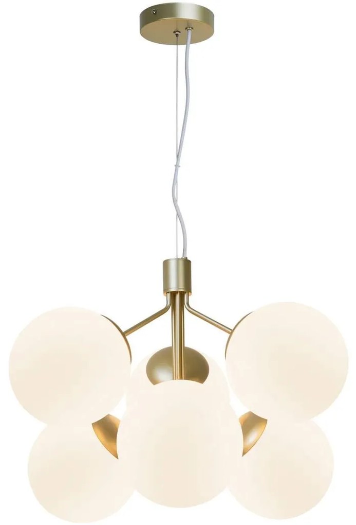 Lustra stil modern, extravagant Ivona alama/ sticla alba