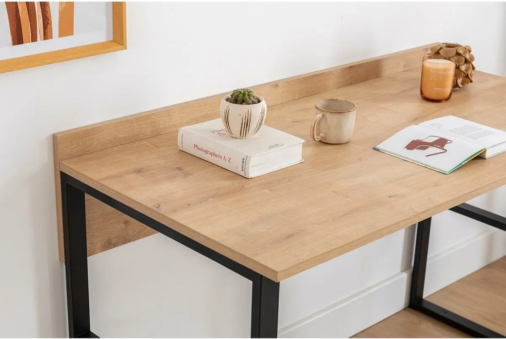 Birou Deha Black and Sapphire Oak