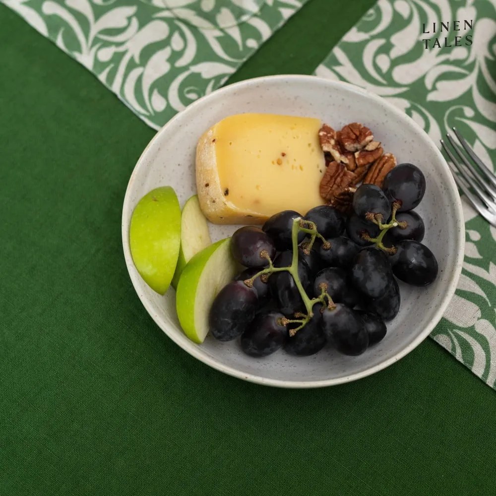 Napron de masă din in 40x150 cm True Green – Linen Tales