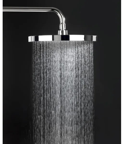 WENKO SOFTWATER 24910100 - Cap de duș 26 x 26 cm, crom lucios/negru