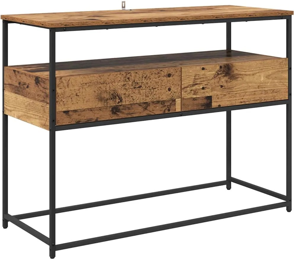 vidaXL Masă de consolă Lemn Vechi 100 x 40 x 75 cm Lemn compozit
