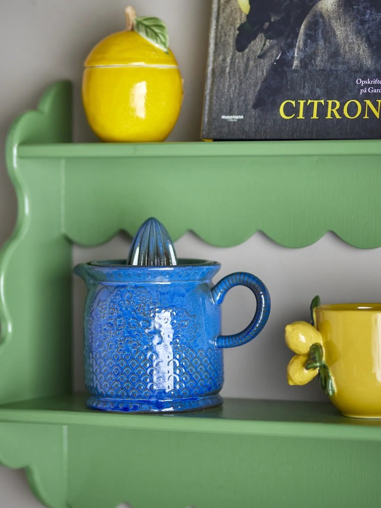 Stoarcător de citrice din ceramică cu nuanțe de albastru, 17,5×15,5×12 cm, „Liselu”