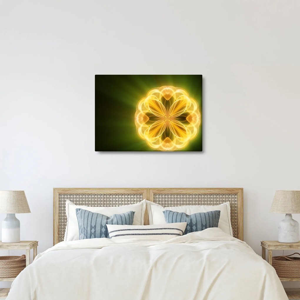 Tablou cu floare galbenă (70x50 cm)