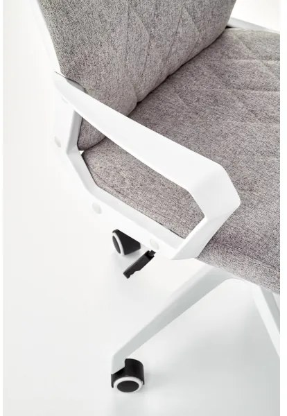Scaun de birou LONA, alb/gri deschis