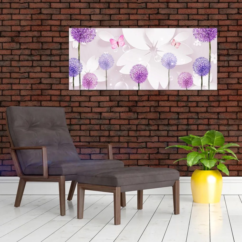Tablou - Pe râul florilor (120x50 cm)