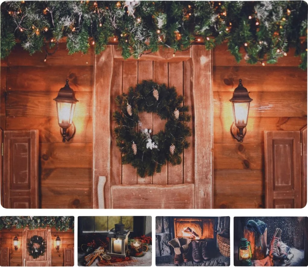 Covoras de Craciun RUSTIC WELCOME 38x58 cm - mai multe variante Varianta: Patine