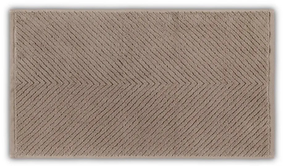 Prosop maro din bumbac 71x40 cm Chevron - Foutastic