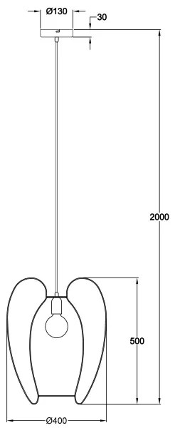 Lustră pe cablu CAMP 1xE27/40W/230V neagră Fabas Luce 3677-45-101