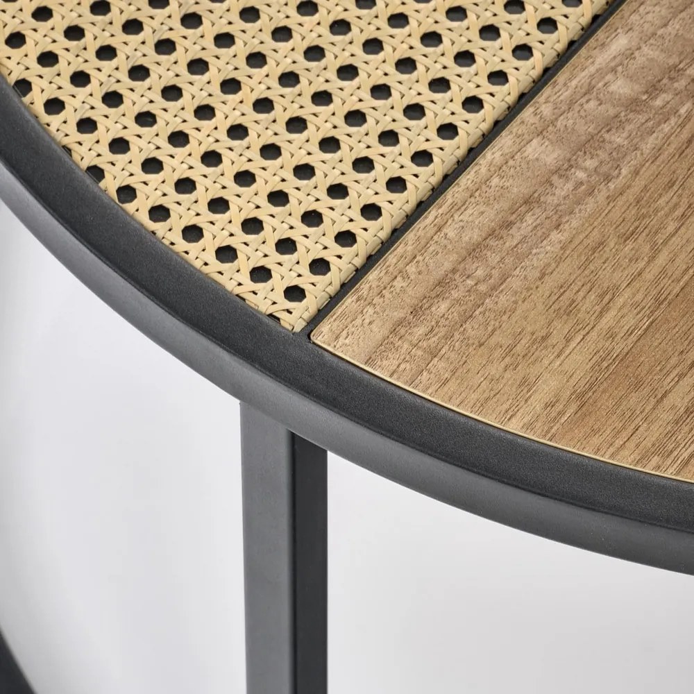 Masa de cafea Garmin, stejar auriu/negru