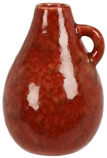 Vaza Nora din ceramica, caramiziu, 8x12 cm