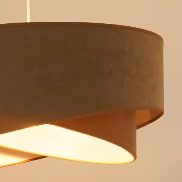 Lustră LED pe cablu Brilagi LYRA 1xE27/15W/230V maro/alb