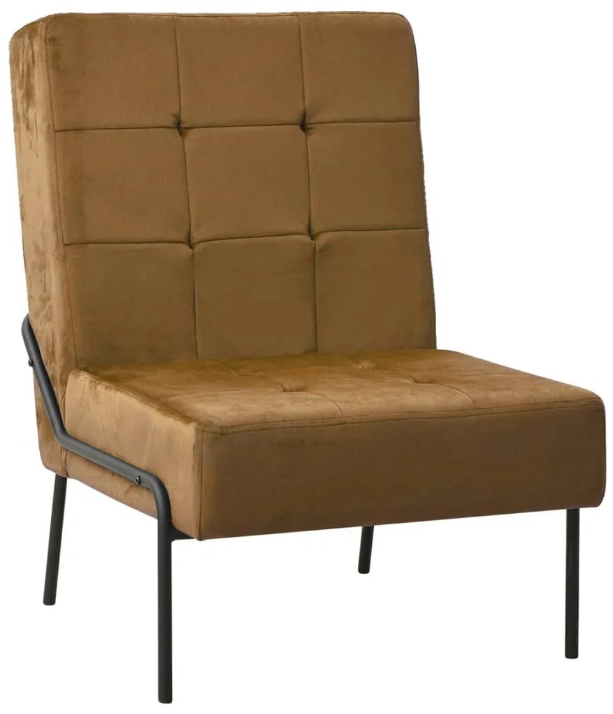 vidaXL Scaun de relaxare, maro, 65x79x87 cm, catifea