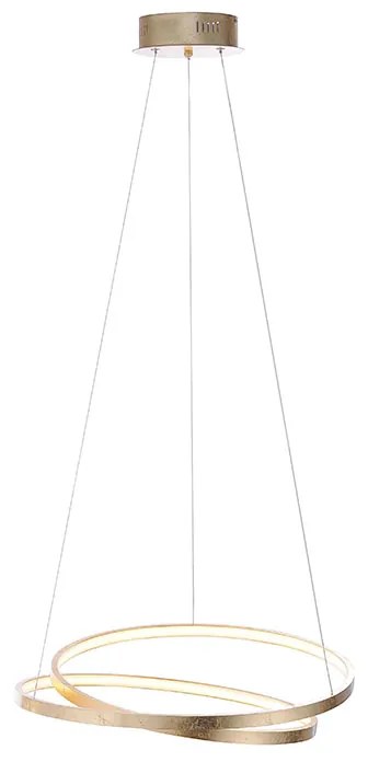 Lampă pendant de design aurie 55 cm cu LED reglabil - Rowan