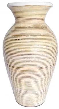 Vaza decorativa din ceramica Amphora Crem, Ø25xH44cm