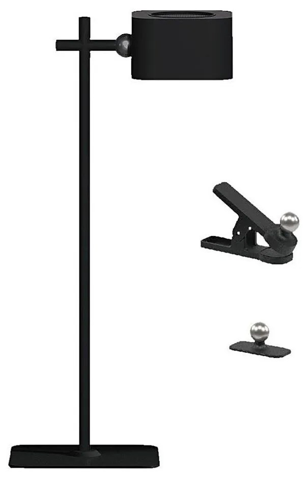 Lampă de birou LED magnetică reglabilă 4în1, 3W, 5V, 3000-6000K, 1800 mAh, negru