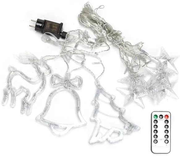 Aigostar - Ghirlandă luminoasă LED RGBY pentru exterior, 120xLED/6W/230V/8 funcții, 3x0,6m, IP44 + telecomandă