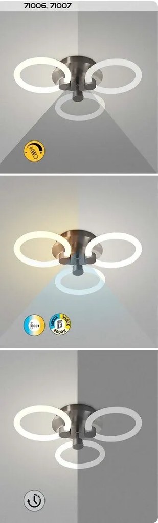 Plafoniera LED CCT dimabila cu telecomanda Sotiris