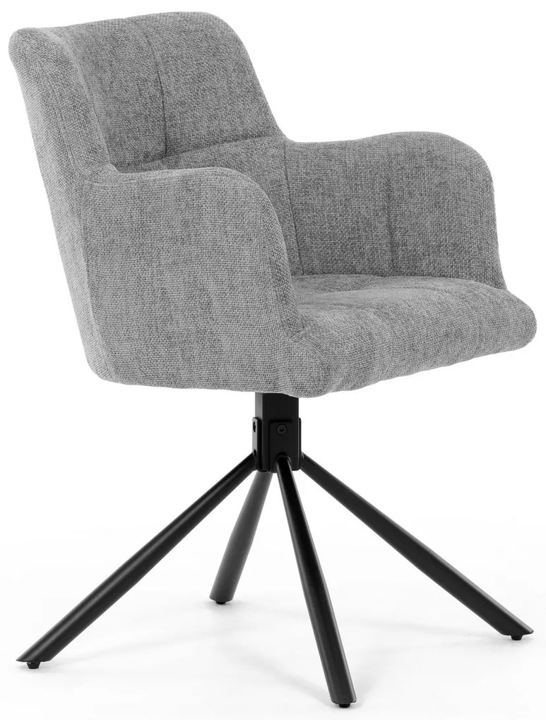 Set de scaune de sufragerie cu mecanism deîntoarcere DCH-T1122 GREY2, 2 buc.
