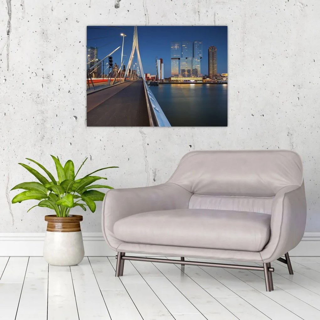 Tablou - Amurg în Rotterdam, Olanda (70x50 cm)