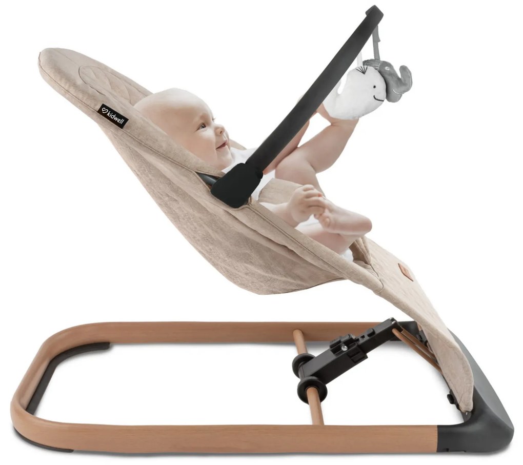 Balansoar pentru copii Kidwell Laro Full - Beige Wooden