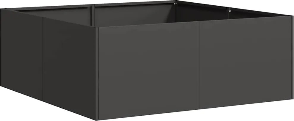 vidaXL Jardinieră Negru 80x80x30 cm Oțel
