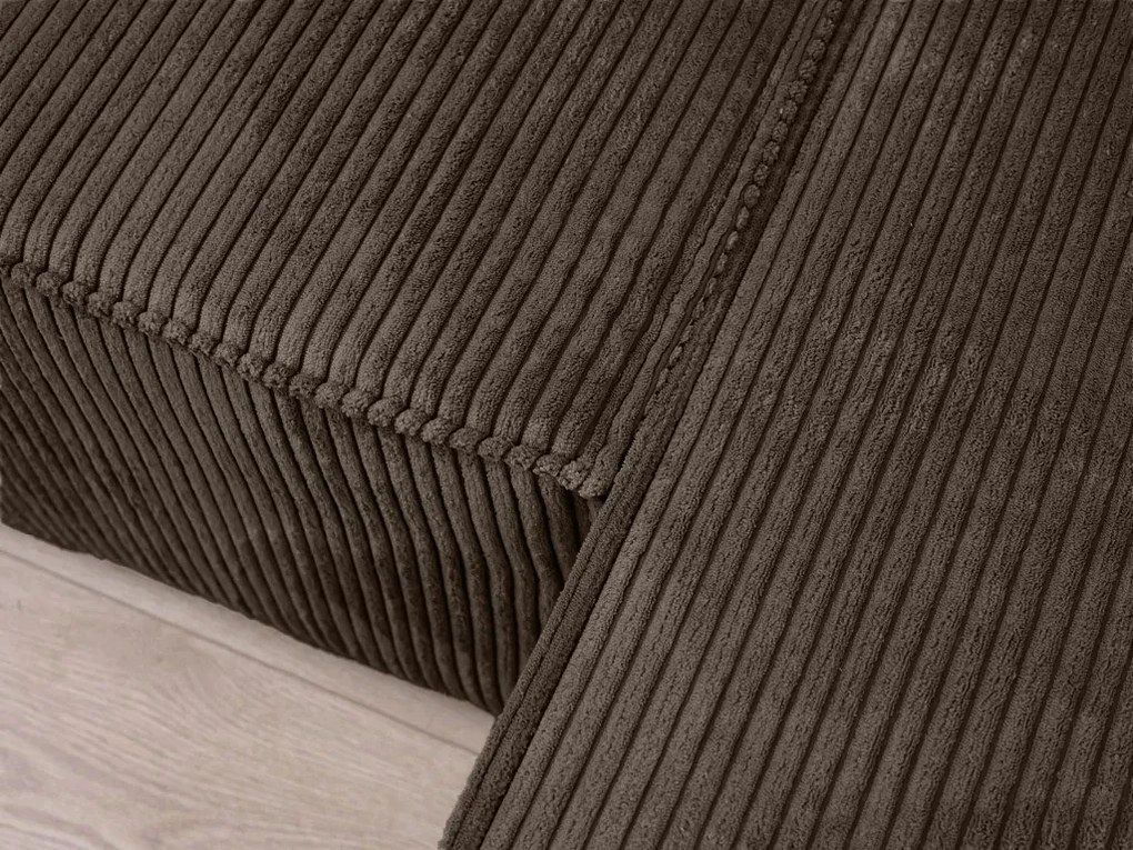 Coltar in forma de U SMART COSARO 295x140 cm, maro inchis