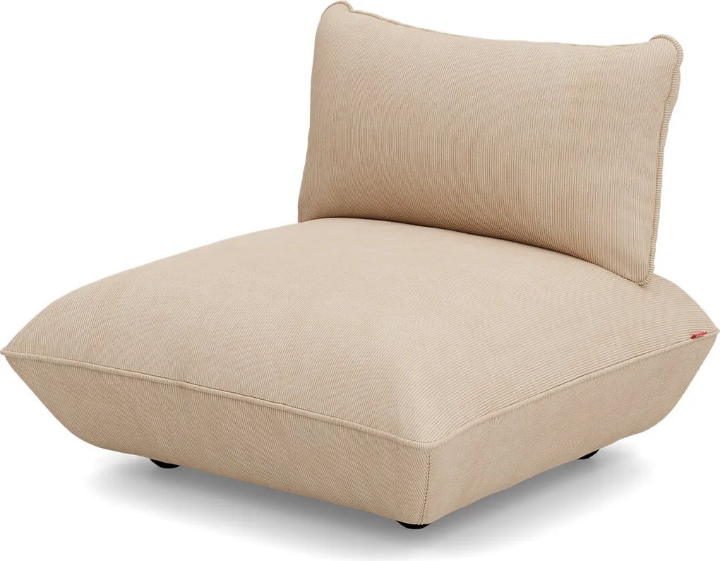 Scaun modul Sumo din catifea reiată, culori multiple - Fatboy Culoare: bej