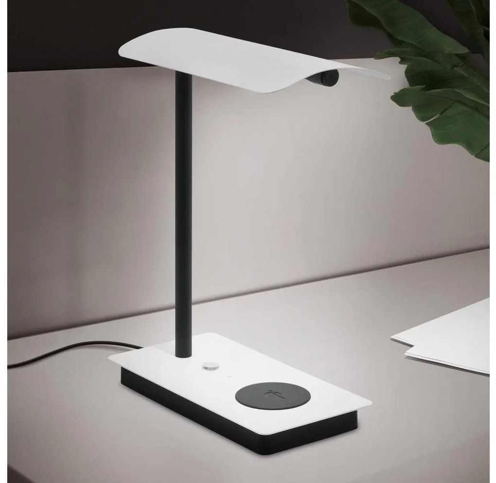 Eglo 99828 - Lampă de birou LED tactilă dimabilă ARENAZA LED/5,8W/230V albă