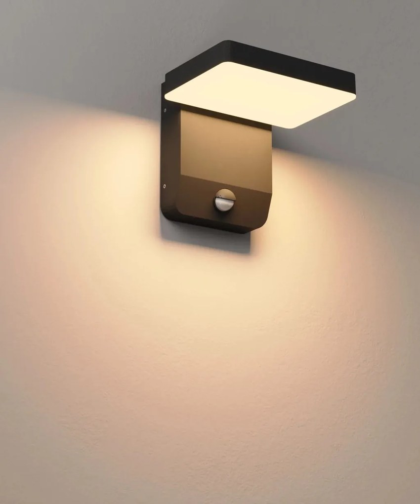 Aplica LED de exterior cu senzor de miscare IP65 Ladis