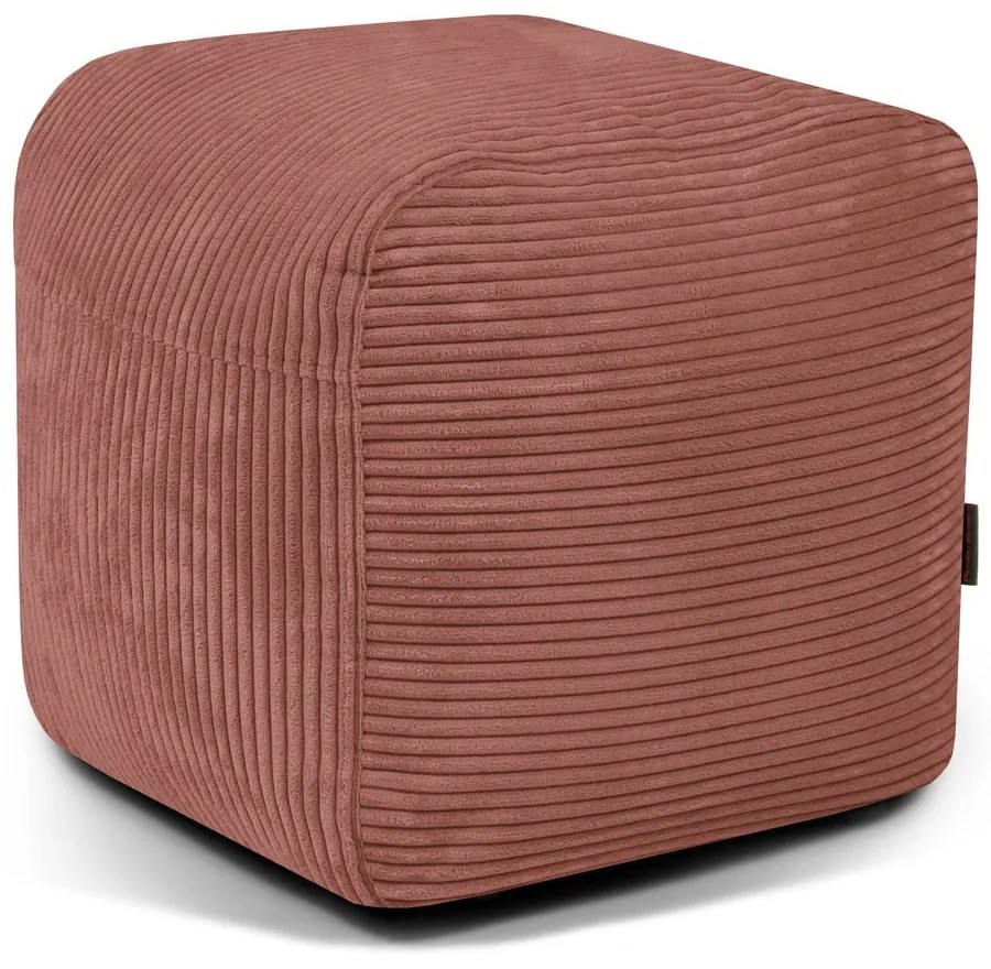 Fotoliu bean bag cărămiziu cu tapițerie din catifea reiată Plus 50 Lounge – SLOWDOWN