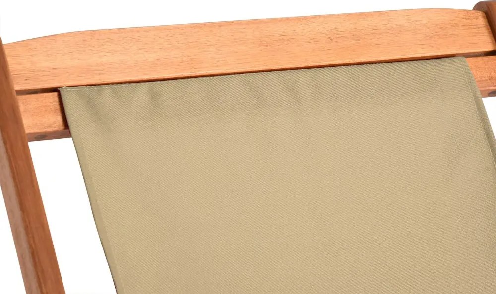 Șezlong de grădină SIENA, 94x60x94cm, bej Jurhan