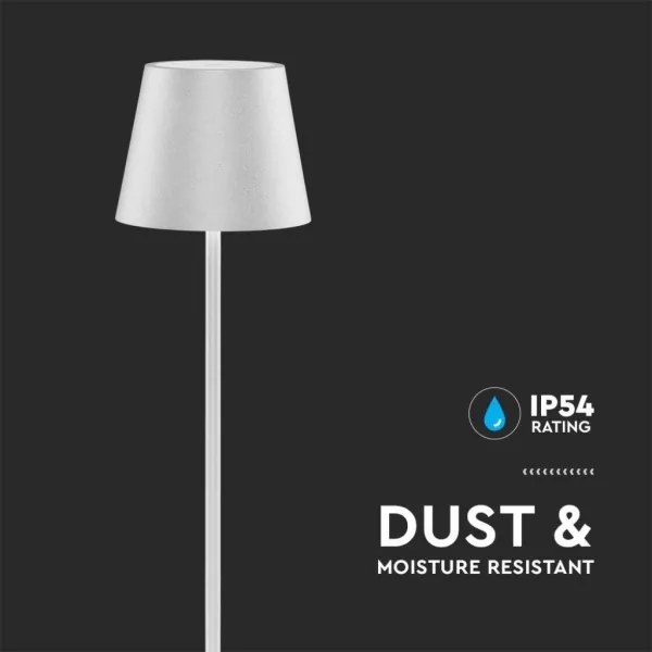 Lampă LED reglabilă 3în1, 4W, 5V, 4400 mAh, 3000K, IP54, albă