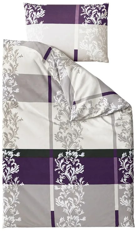 Lenjerie de pat din bumbac DELUXE violet Dimensiune lenjerie de pat: 70 x 90 cm | 140 x 200 cm