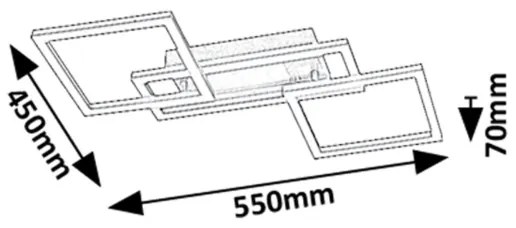 Rabalux 71382 - Plafonieră LED dimmabilă ELLINOR LED/40W/230V 3000-6500K + telecomandă