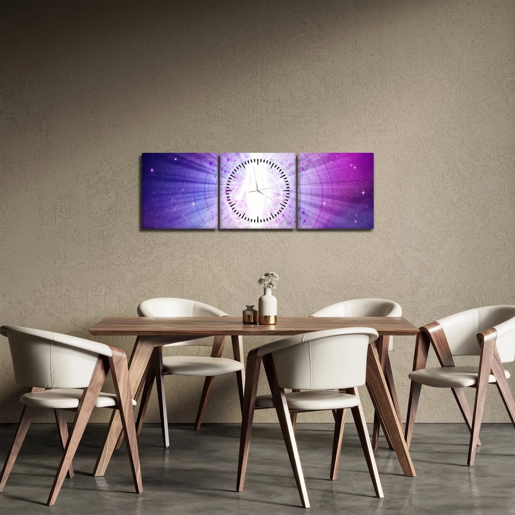 Tablou abstract - Femeie (cu ceas) (90x30 cm)