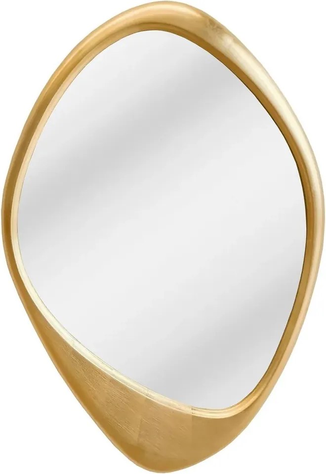 Oglinda de perete decorativa ORGANIC 90cm auriu
