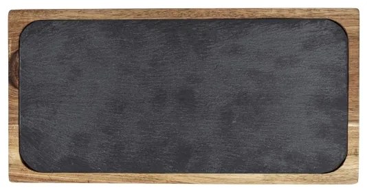 WENKO 55103100 - Tocător BLACK OUTDOOR KITCHEN, 30 x 15 cm, maro/gri