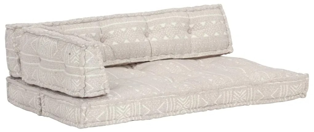 vidaXL Pernă pentru canapea din paleți, maro deschis, textil, petice